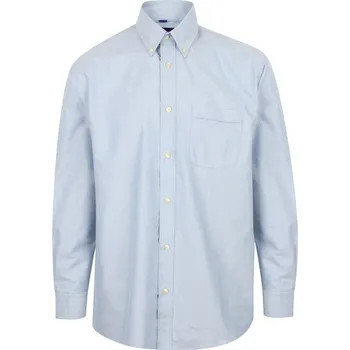 Pánská košile Henbury Pánská košile s dlouhým rukávem H510 Blue Oxford L (42)