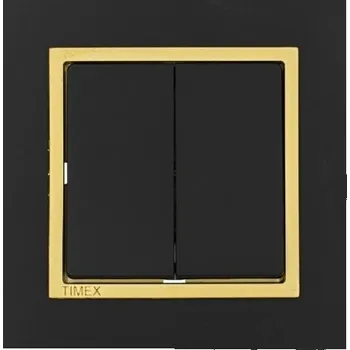 vypínač Žaluziový výpínač Magic vratný kompletní vypínač - rámeček černá chrom