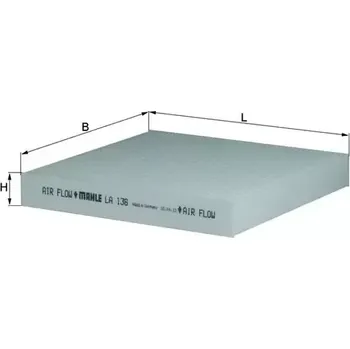 Kabinový filtr KNECHT Filtr vzduchu v interiéru KNC LA 136