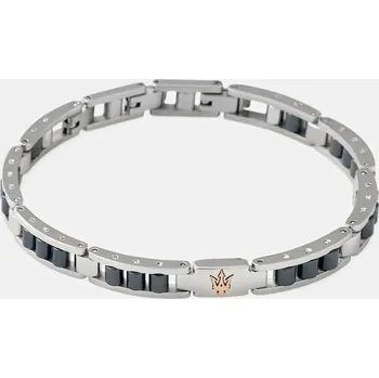 Náramek Náramek Maserati CERAMIC pánský, JM225ATZ58 stříbrná SLV, vel. ONE SIZE