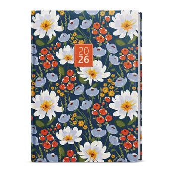 Diář Diář týdenní A5 Lamino - Květiny - blok Oskar