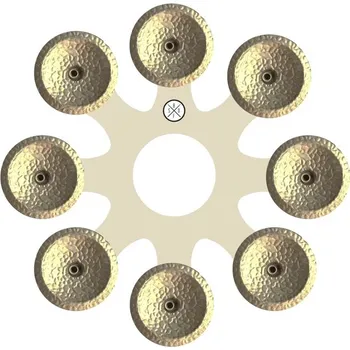 Příslušenství pro bicí nástroj BIG FAT SNARE DRUM OCTOPUS - WHITE COPPER