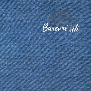 Úplet, Jeans klasik světle modrý (E) (Top kvalitní úplet Bella digitisk)