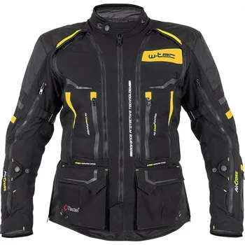 Moto bunda W-TEC Moto bunda Aircross černo-zlatá - 4XL