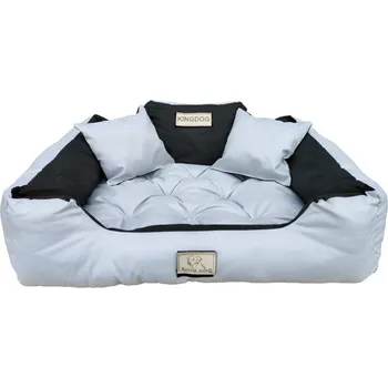 Pelíšek pro psa JAKS Pelíšek pro psa voděodolný světle šedý Kingdog Pelíšek velikosti: 55 x 45 cm