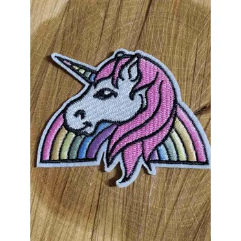 Textilní nažehlovací páska Nažehlovačka jednorožec s duhou