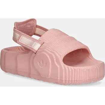 Dámské pantofle Pantofle adidas Originals Adilette 22 XLG dámské, růžová barva, na platformě, JQ3275 34X, EUR 38