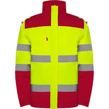 Roly Epsylon Pánská Hi-Viz parka HV9304 Red 60-Fluor Yellow 221 XXL