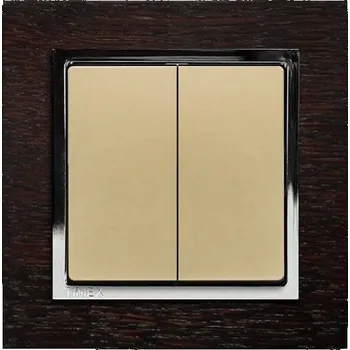 Stavebniny Žaluziový ovládač vratný, Magic - dřevo rámeček - wenge