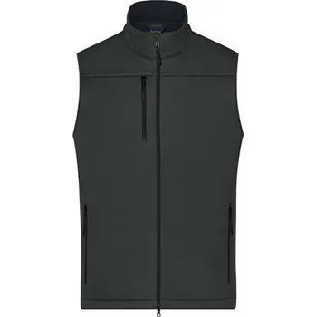 Pánská vesta James&Nicholson Pánská softshellová vesta JN1170 Graphite M