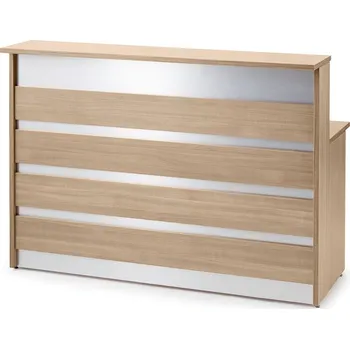 Recepce Recepční pult INVITE, vysoký, 1600x800x1150 mm, dub