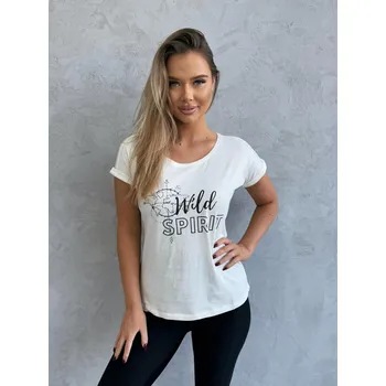 Dámské oblečení Edoti Printed T-shirt SL Edoti černá | bílá | šedá 3354275