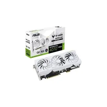 Grafická karta ASUS VGA NVIDIA GeForce RTX 4070 Ti SUPER TUF GAMING BTF WHITE OC 16G, 16G GDDR6X, 3xDP, 2xHDMI