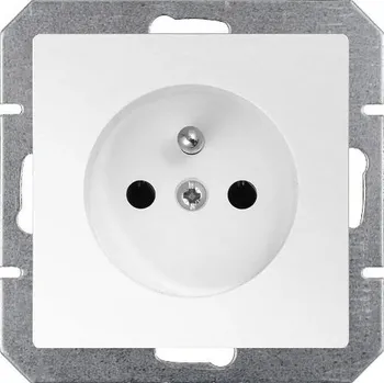 Stavebniny Zásuvka jednoduchá modul bílá