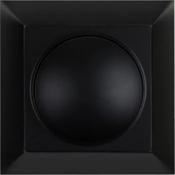 vypínač Stmívač otočný metalizovaný strojek + klapka do vícenásobného rámečku - černá