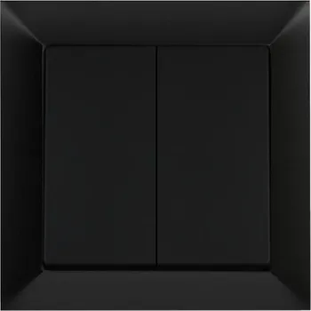 vypínač Žaluziový ovládač prémium metalíza kompletní vypínač - černá