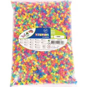 Dětské navlékací korálky Zažehlovací korálky NEONOVÉ 10000 ks