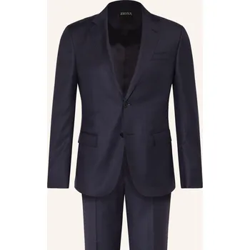 Pánské sako Zegna Pánský Oblek Drop 8 Tailored Fit, 722 navy check, 52