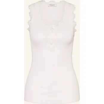 Rosemunde Dámský Top Rwbeatha Sl S Krajkou A Hedvábím, bílá, 34