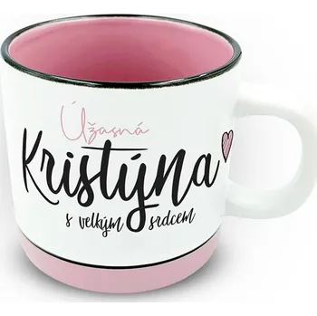 Nekupto Hrnek s potiskem 400 ml pastel - Kristýna