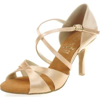 Dámské lodičky Dámské taneční boty ARTIS - DL-8 světle tělová 8 cm Slim Velikost: 41