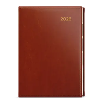 Diář Diář denní A5 Premier hnědý - blok Ctirad s výsekem