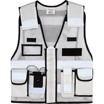 Pánská vesta Korntex Sparta Reflexní síťovaná taktická vesta KX145 White XXL/4XL