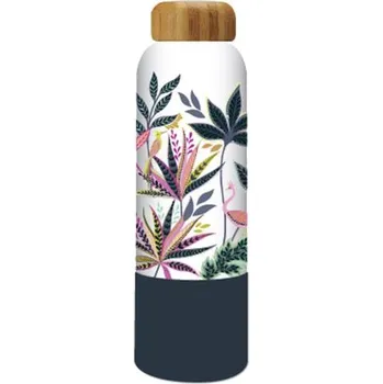 Termohrnek Sara Miller London Savannah láhev na vodu Botanic Paradise 600ml luxusní designový modrý květinový