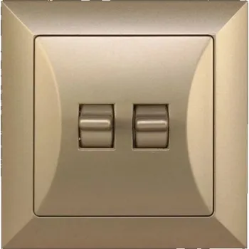 Stavebniny Páčkový žaluziový vypínač kompletní vypínač - písek