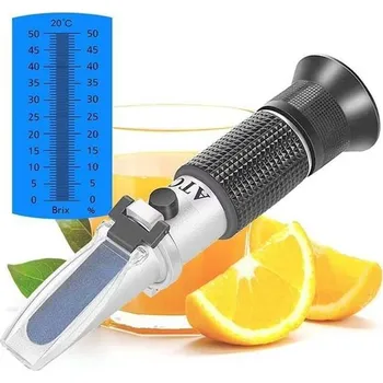 Optický refraktometr ATC 0-50% Brix pro měření obsahu cukru