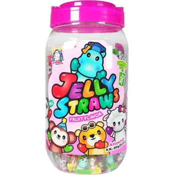Bonbon Fruit Jelly Straws Flavors 800g