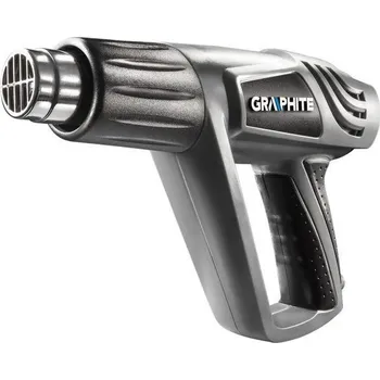 Horkovzdušná pistole Horkovzdušná pistole 2000W plus příslušenství 5ks GRAPHITE
