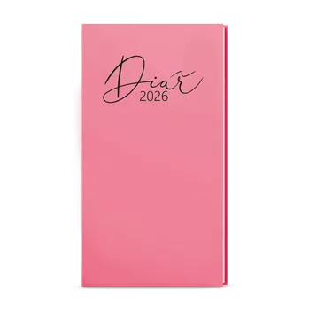 Diář Diář týdenní kapesní Pastelo růžová - blok Jakub