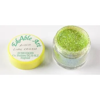 Jedlá dekorace na dort Třpyt dekorační disco Lime crush - Edable Art