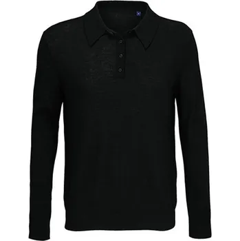 Pánský svetr Neoblu Stefan Pánský svetr s límečkem NB3986 Deep black XXL