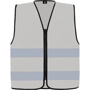 Pánská vesta Korntex Cologne Unisex bezpečnostní vesta na zip KX217 Ash 3XL