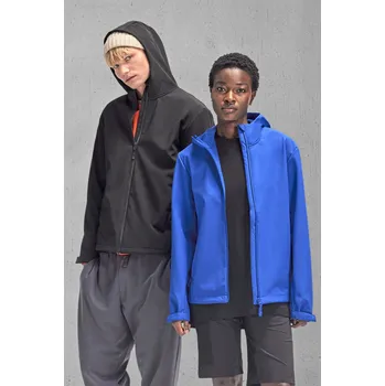 Pánská softshellová bunda B&amp;C Unisex softshellová bunda JG006 Royal Blue L