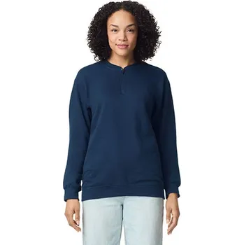 Pánská mikina Gildan Unisex mikina s krátkým zipem GSF008 Navy XXL