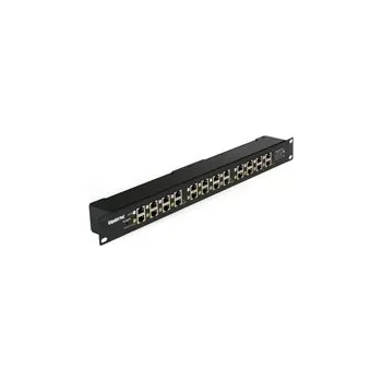Patch panel Pasivní gigabitový POE injektor panel - 12 portů, stíněný