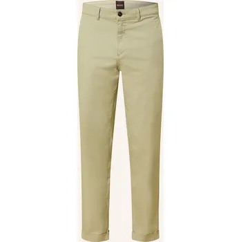 Pánské kalhoty Boss Pánské Chino Kalhoty Turn Up Regular Fit, olivová, 34