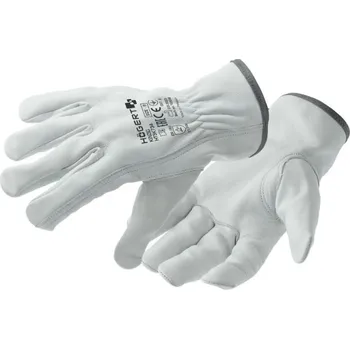 Pracovní oblečení HÖGERT KINZIG kožené rukavice DRIVER (bílá) vel.11 /HT5K734-11/