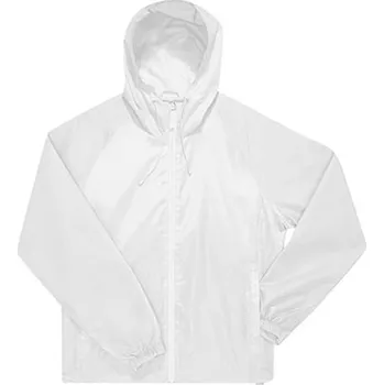 Pánská casual bunda B&C Unisex větrovka JG003 White M