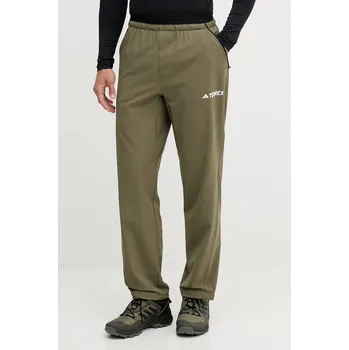 Pánské kalhoty Outdoorové kalhoty adidas TERREX Liteflex pánské, zelená barva, JF3708 91X, vel. XL