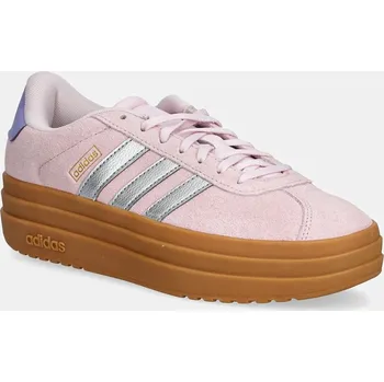 Pánské tenisky Semišové tenisky adidas VL COURT BOLD JQ4556 růžová 03X, EUR 37 1/3