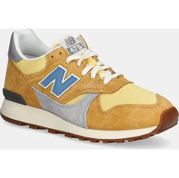 Pánské tenisky Semišové tenisky New Balance 475 pánské, žlutá barva, U475HB 18X, EUR 42.5