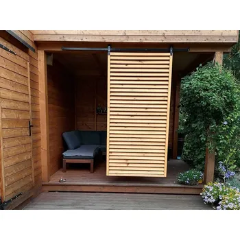 Roleta Vingo Dřevěný slunolam - boční stínění na terasu, pergolu Rozměry: 50 x 5,5, v. 100