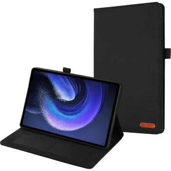 Pouzdro na tablet VSECHNONAMOBIL 60053 FABRIC Zaklápěcí obal pro Xiaomi Pad 6 / Pad 6 Pro černý