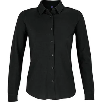 Dámská košile Neoblu Pique Basile Dámská košile NB3791 Deep black XXL