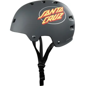 Helma na in-line Bullet - Santa Cruz Oval Dot - Matte Charcoal - helma Velikost: L/XL