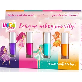 Lak na nehty Megasalon lak na nehty pro děti perleťová sada